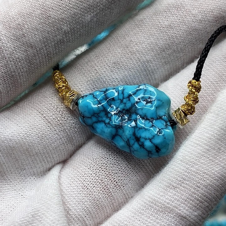 绿松石未镶嵌天然原矿 地大质检