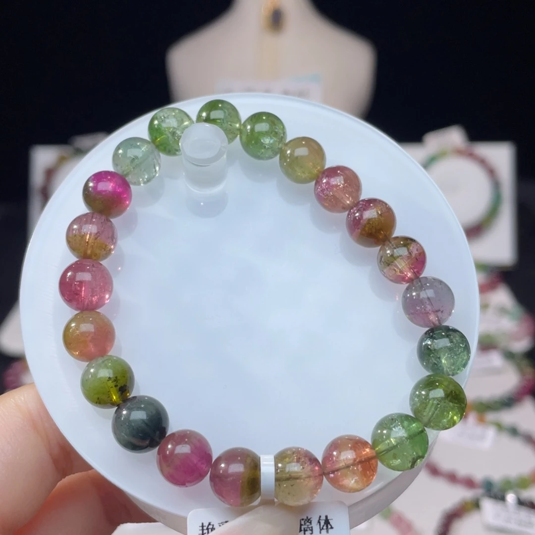 未镶嵌手串碧玺8.8mm±