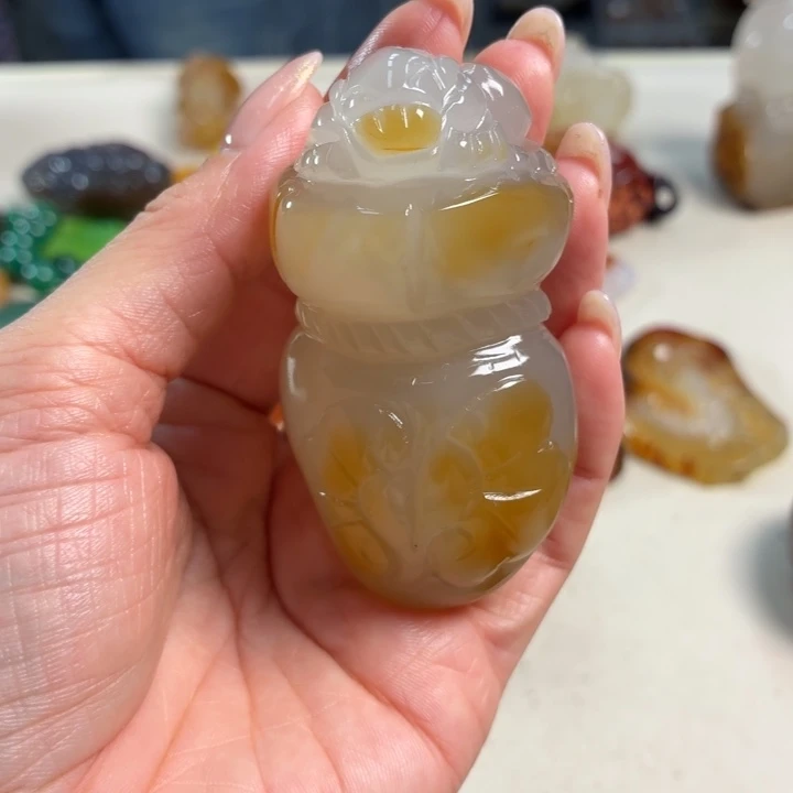 玛瑙/玉髓未镶嵌吊坠(不含链)