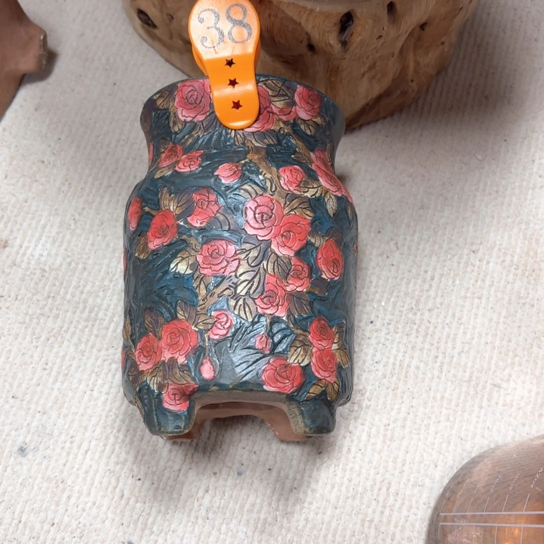 赵***子紫砂花盆陶瓷多肉花盆精品