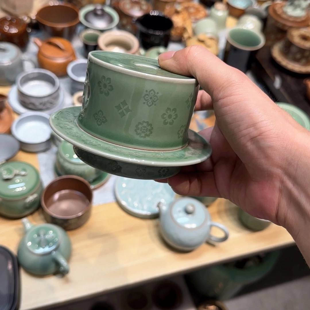 小金茶具青瓷茶器
