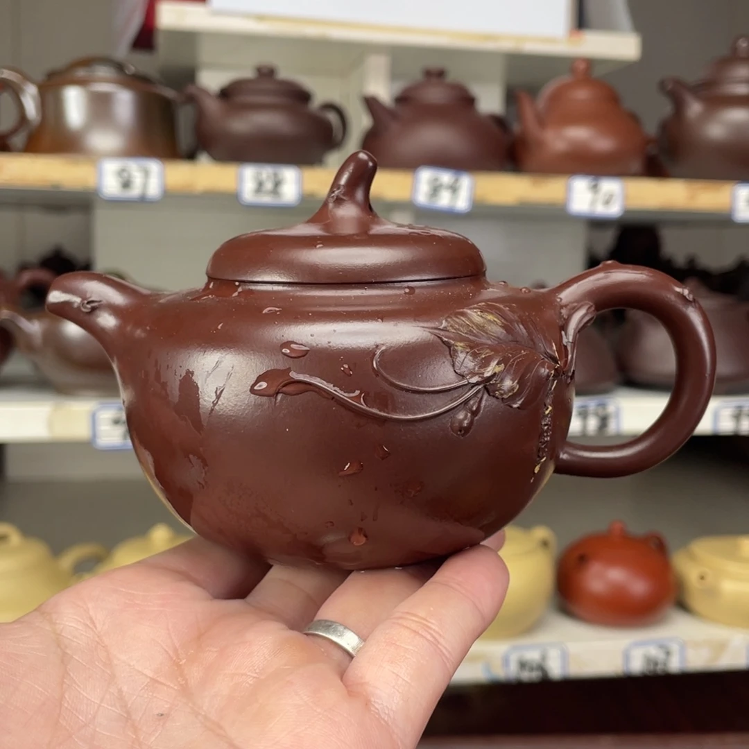 茶壶紫砂?****?紫朱泥半手270毫升