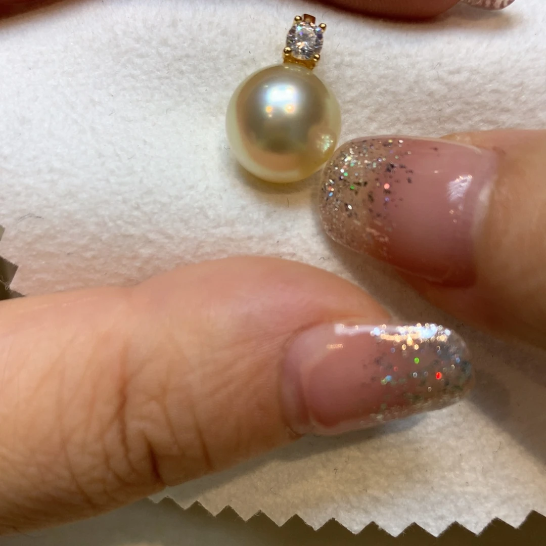 海水珍珠银S925镶嵌颈饰