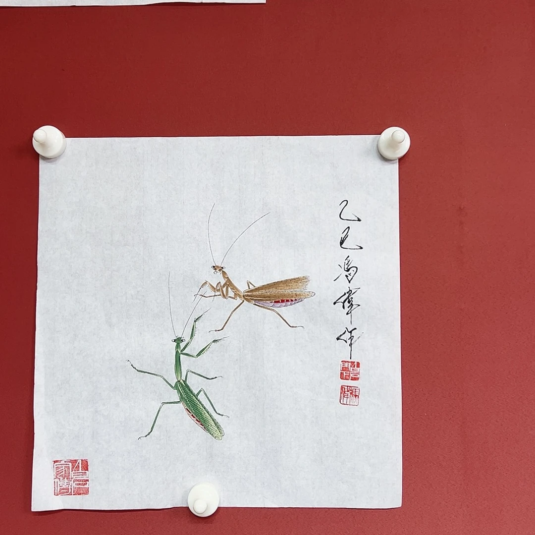 国画冯伟老师手绘国画作品慧