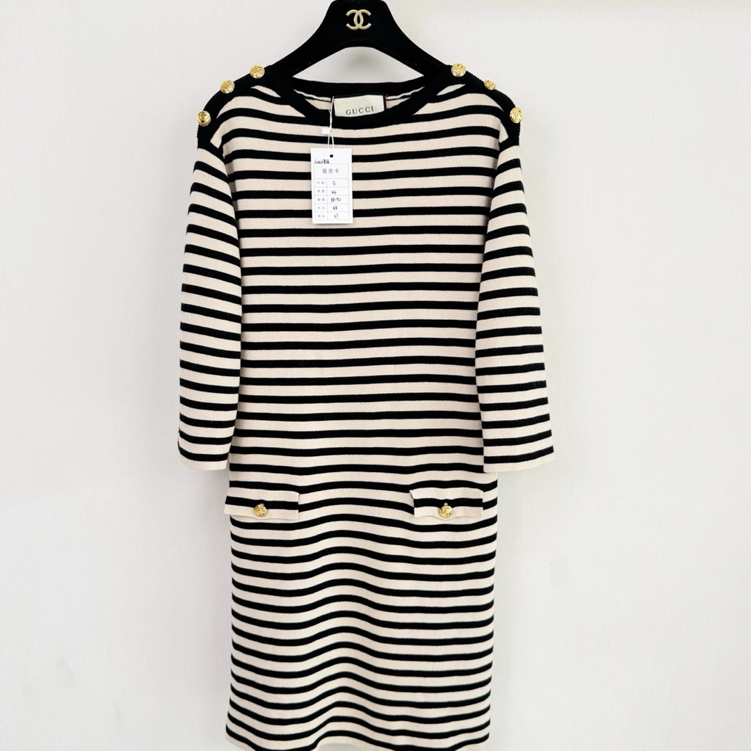 99新 GUCCI/古驰 Gucci古奇羊毛针织连衣裙 正品 S码 99新