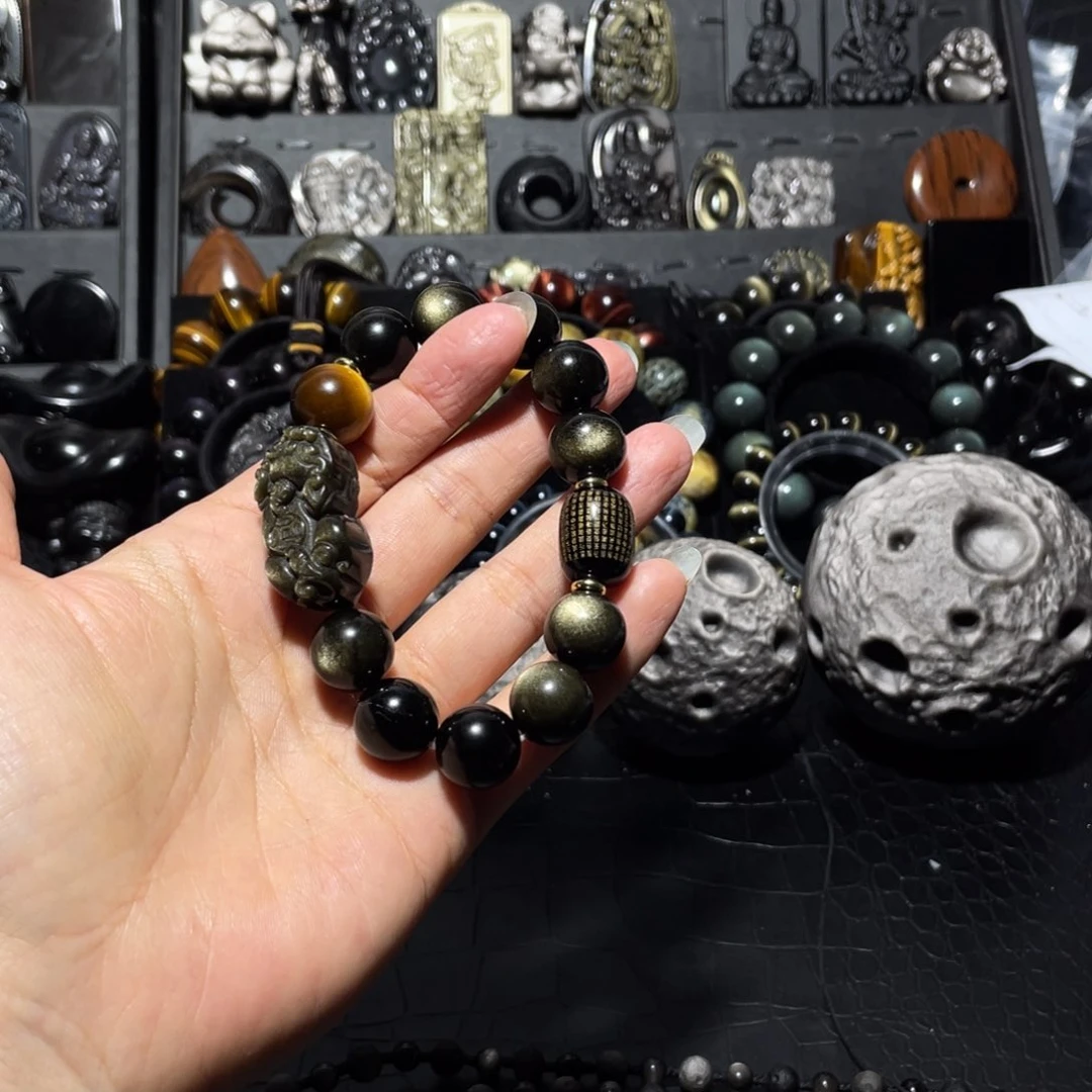 未镶嵌黑曜岩珠宝奇石天***?