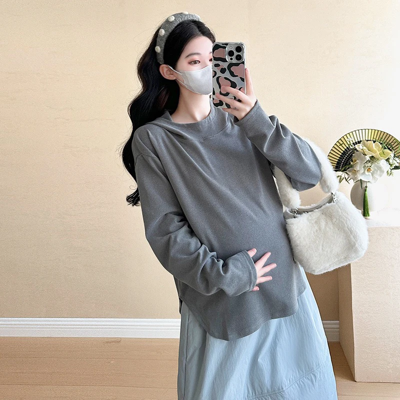 长袖连帽德绒打底衫