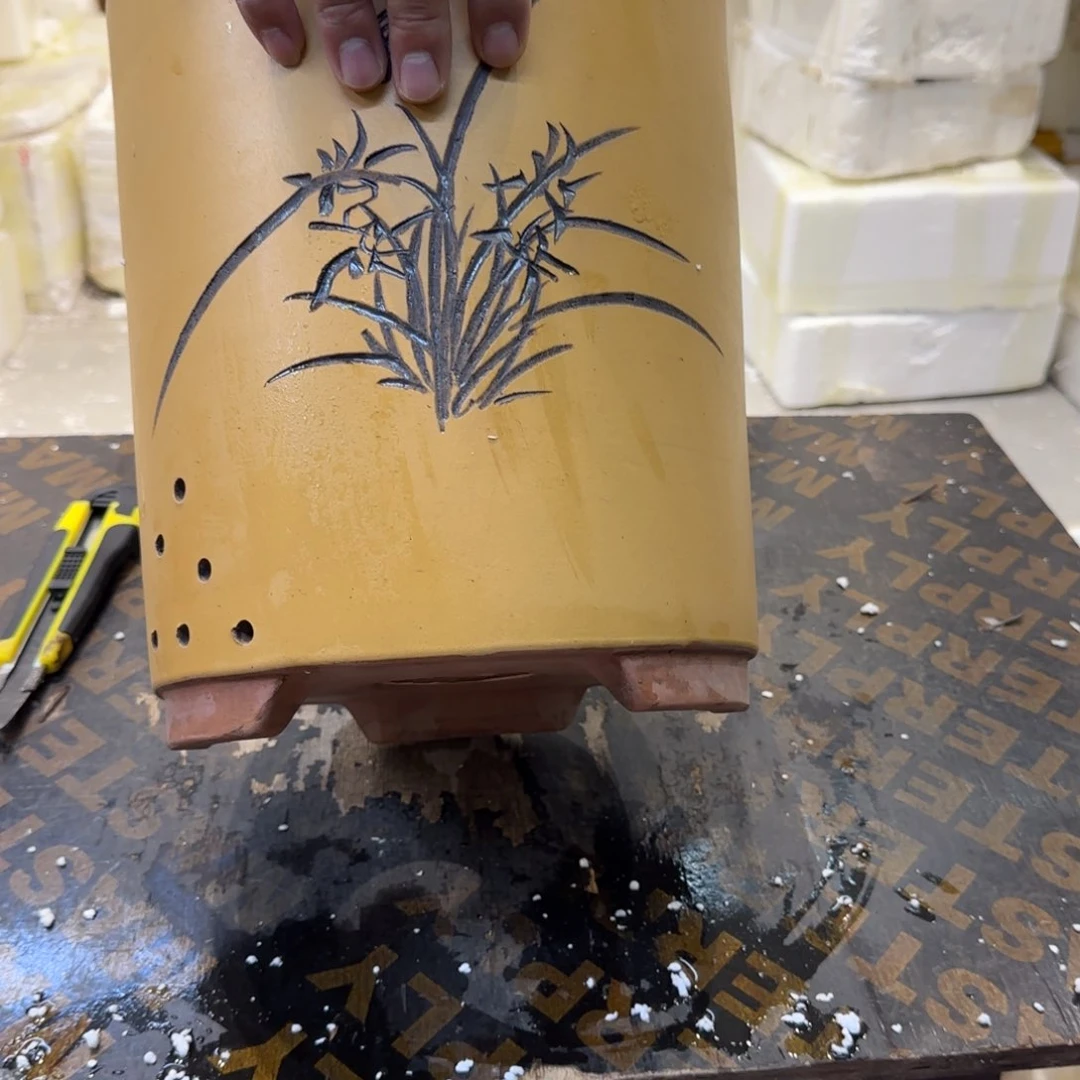 紫砂花盆口径17.22口径