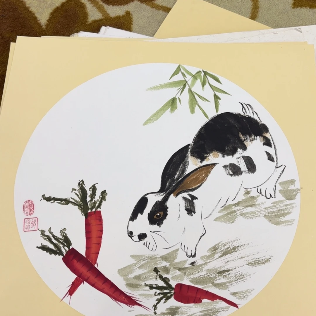 国画50-50卡纸作品童