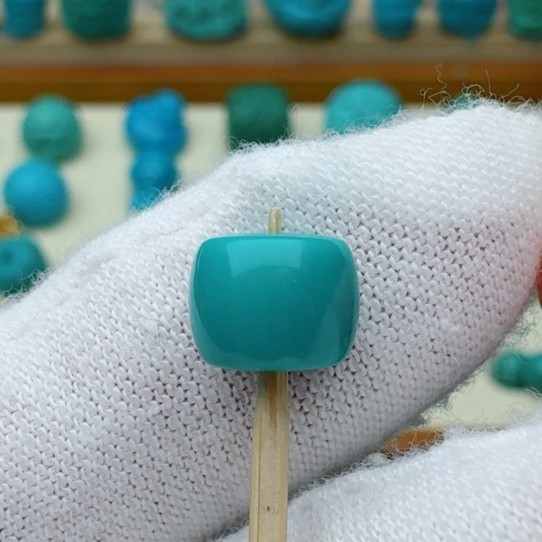 绿松石未镶嵌直切7.7