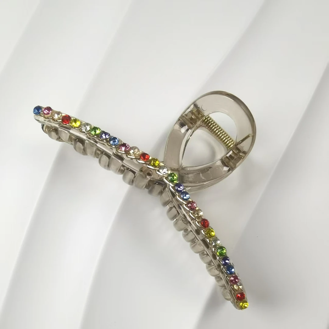 韩国 东大门 春夏彩色钻百搭抓夹鲨鱼夹13cm