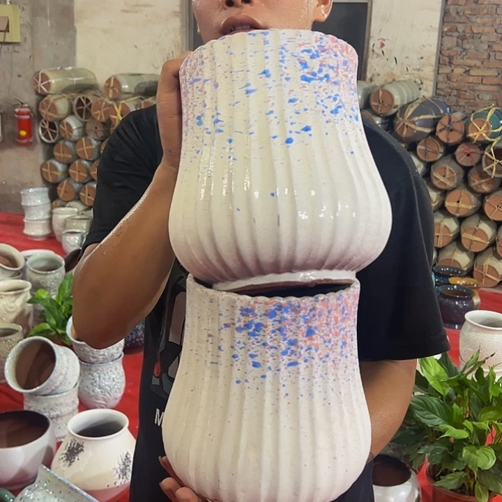 紫砂花盆高度20口径16