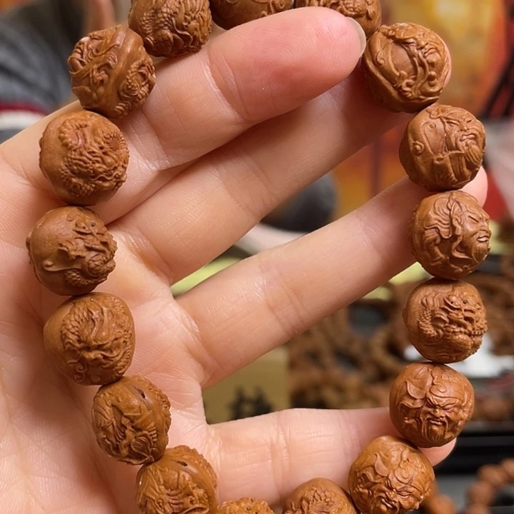 手串/手链橄榄核龙纹桃核
