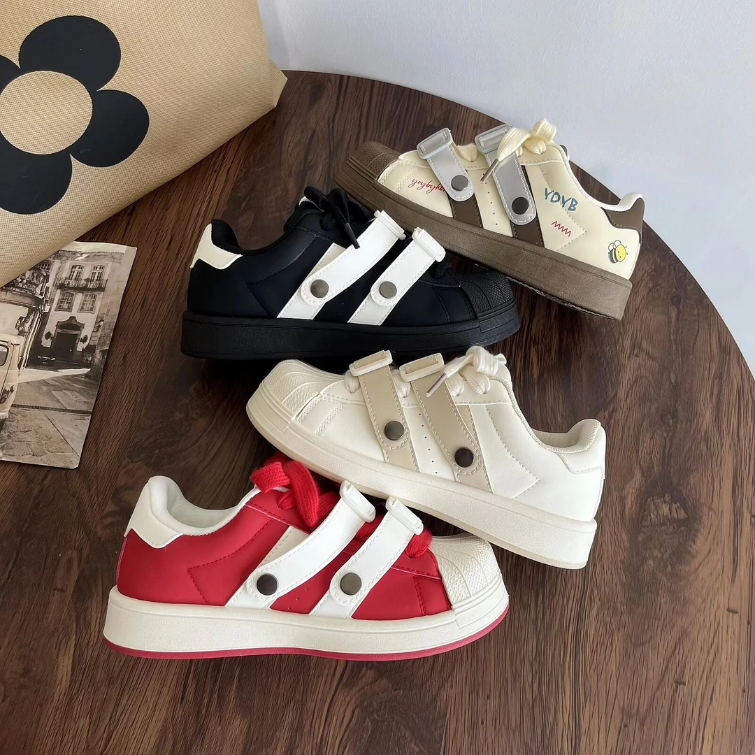 黑色德训贝壳小众设计板鞋女款2025秋季新款百搭休闲鞋远波N290