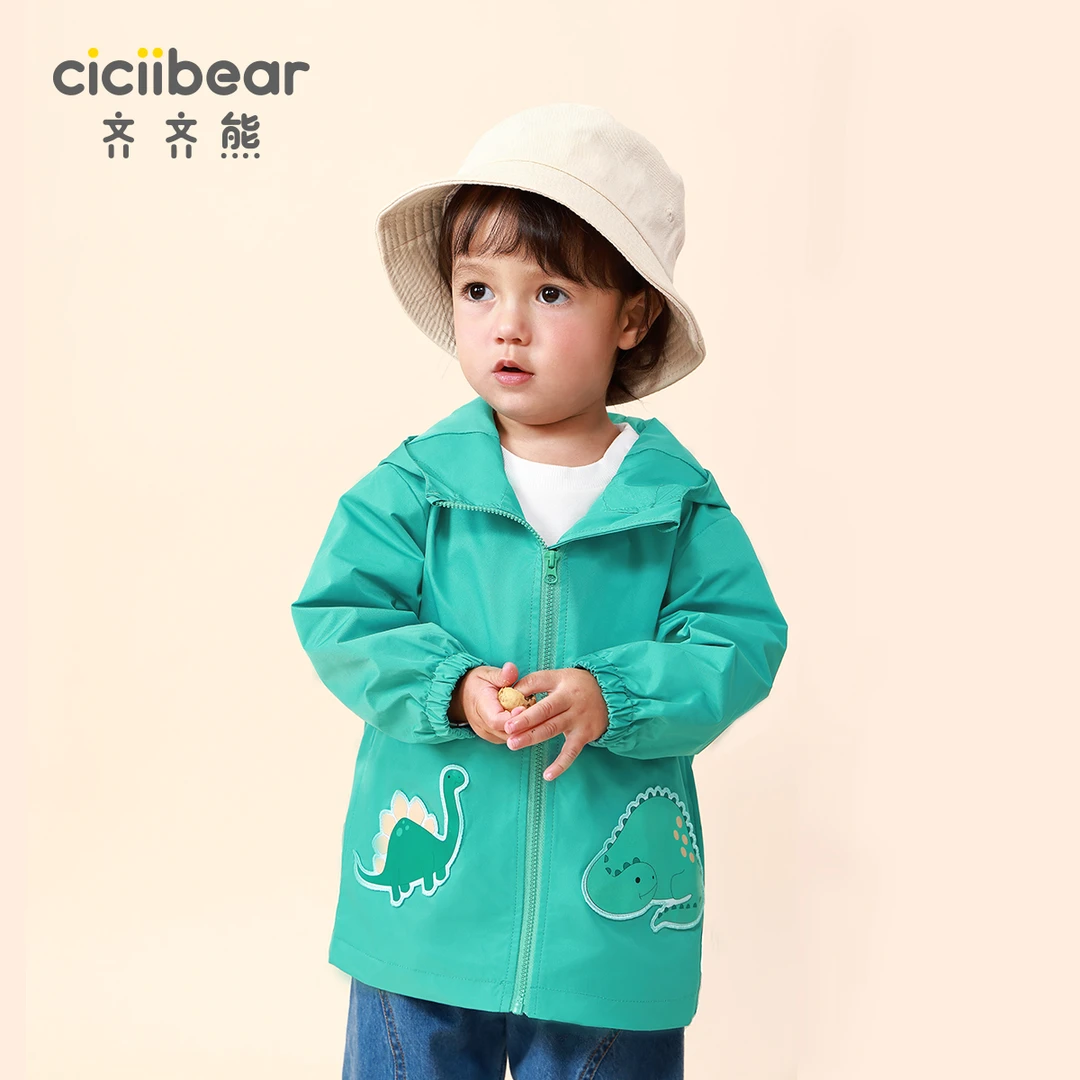 男童杜邦三防风衣宝宝秋装外套儿童冲锋衣QQ8835