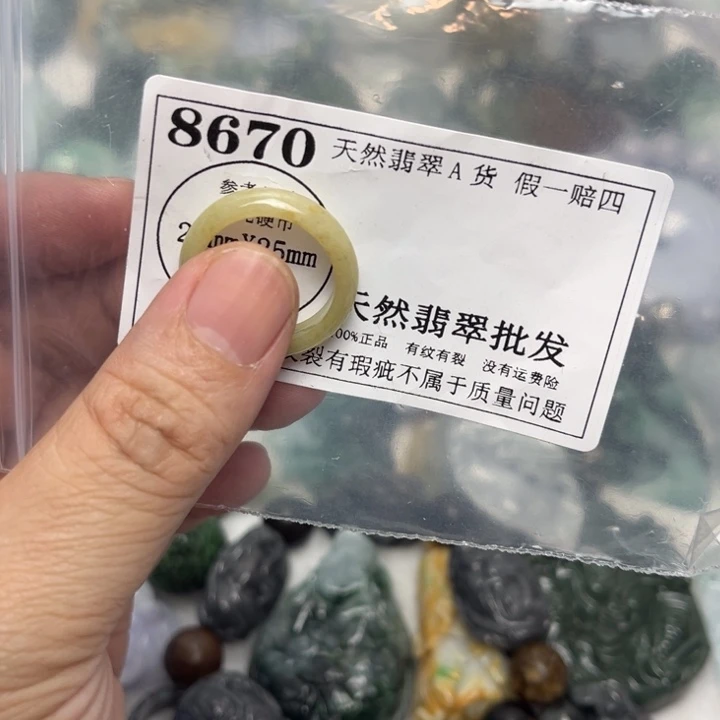 翡翠未镶嵌颈饰8670