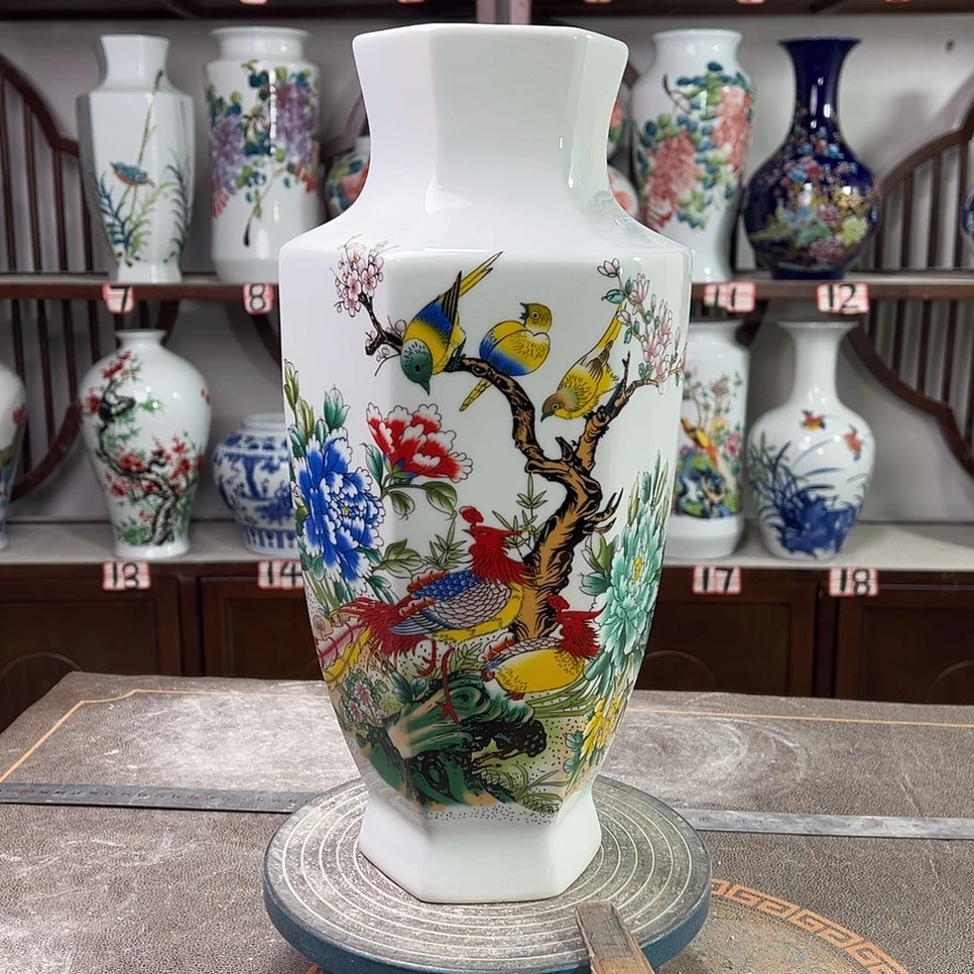 陶摆件景德镇陶瓷6牡丹