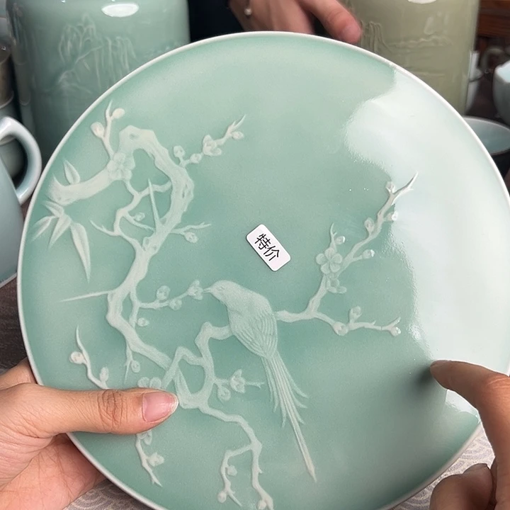 龙泉云间青瓷小米茶器