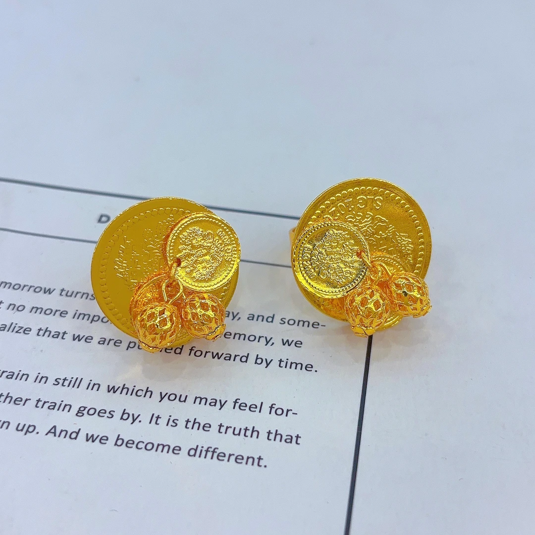 铜合金戒指 首饰时尚爆款金色复古百搭气质民族风轻奢精欧美手工