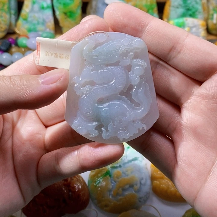 未镶嵌定制翡翠翡翠龙牌