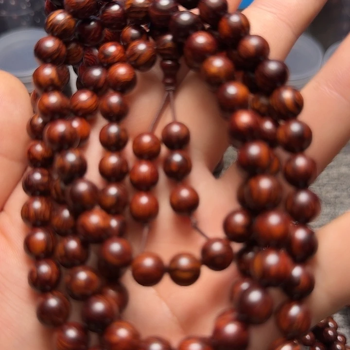 藤类红降花梨公0.8/108圆珠黑金满纹龙鳞纹精品超一档