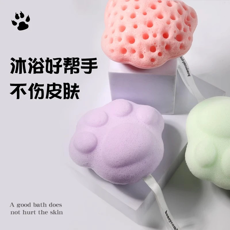 婴儿洗澡魔芋扑扑棉家用新生儿沐浴棉洗澡洗脸扑儿童搓澡好物宝宝