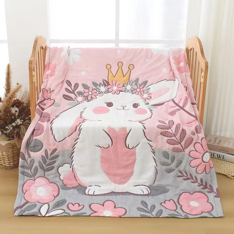 【皇冠公主】120cm*150cm色织提花多功能柔软亲肤泡芙被