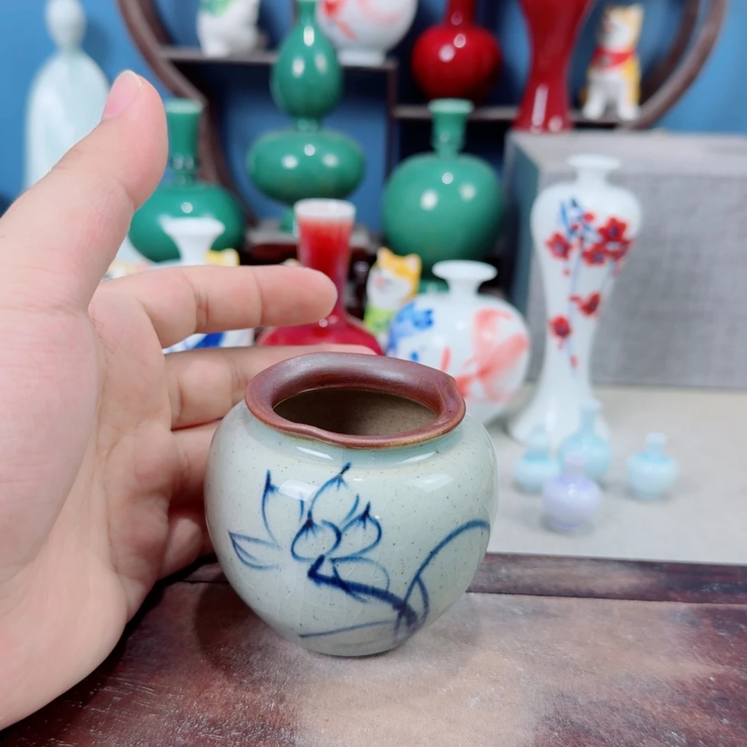 陶瓷手工小花器摆件