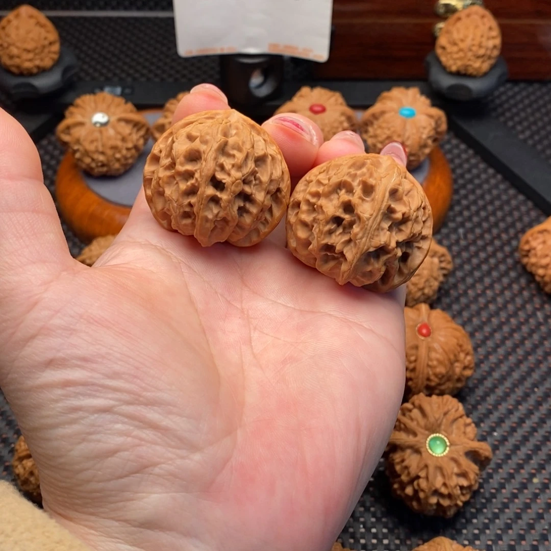 文玩核桃把件苹果园边40肚42