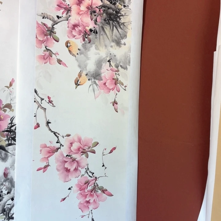 国画听兰老师花鸟