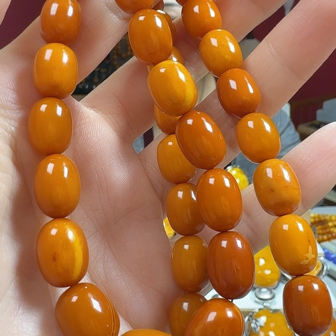 蜜蜡未镶嵌颈饰项链