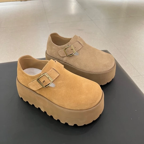 波斐女款 25 新款 厚底勃肯鞋 436-437
