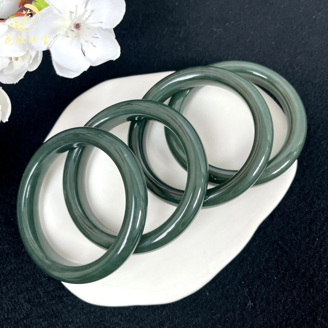 天然和田玉且末蓝手镯 多样性发其一精美经典款（勿撕标签） 年货节