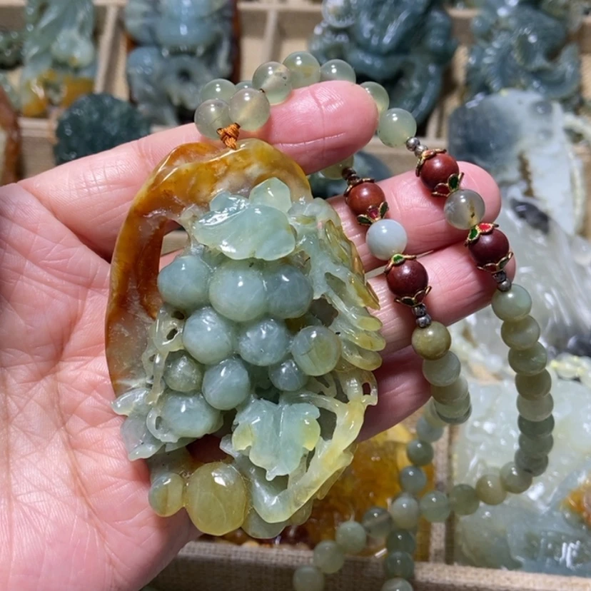 【闪购商品】未镶嵌蛇纹石玉颈饰