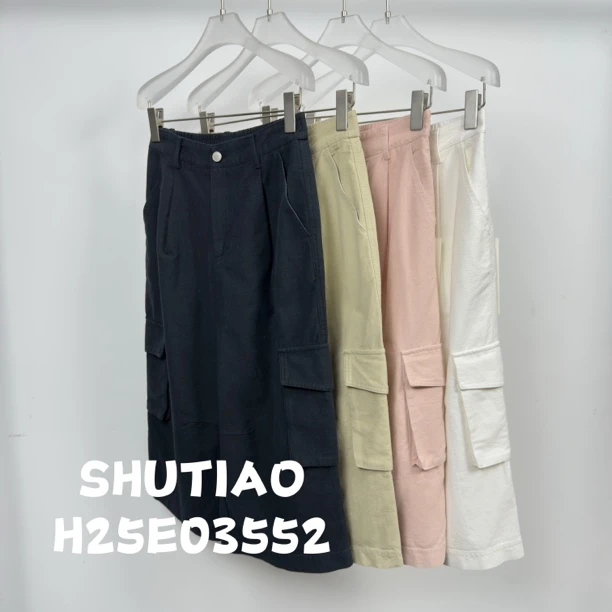 【SHUTIAO】2025夏季：新款小众设计款短裤H25E03552
