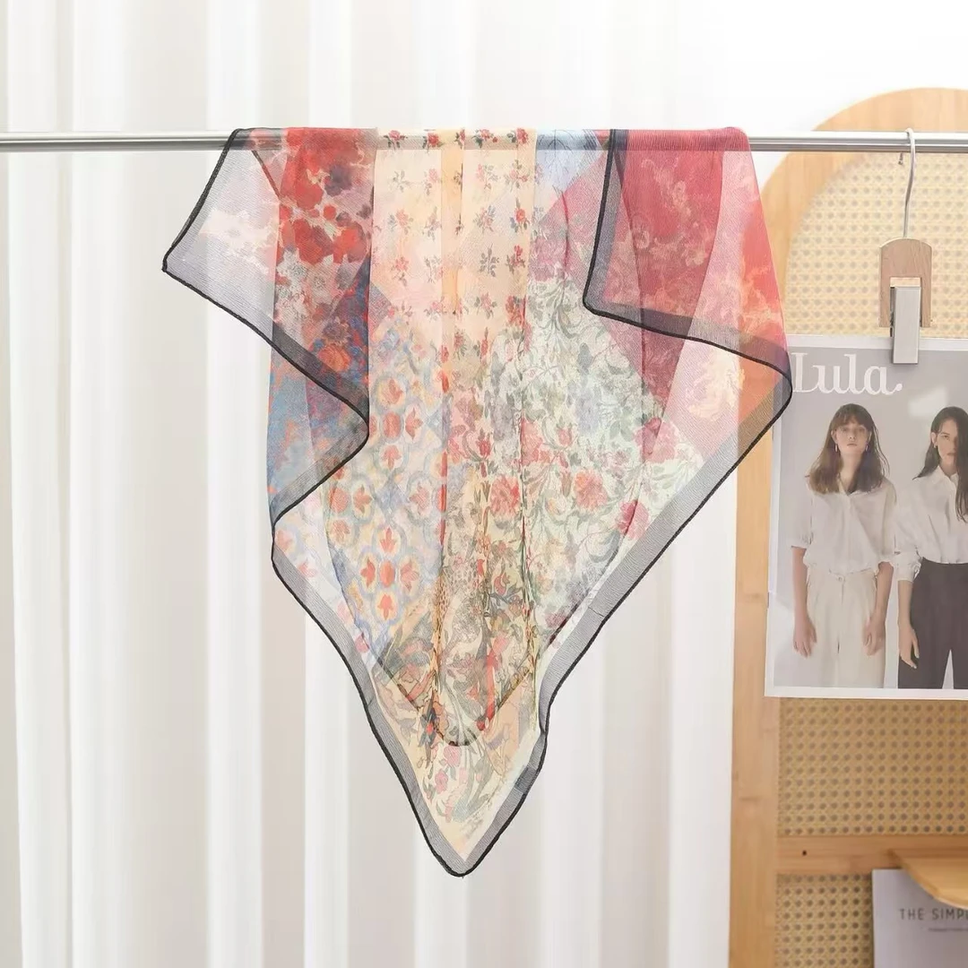 轻奢70×70西丽纱时尚前卫轻薄丝巾