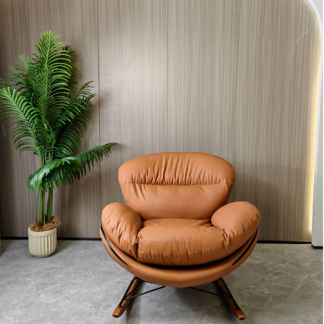 林兮有光懒人沙发轻奢家用客厅单人椅阳台皮艺创意简约北欧极简