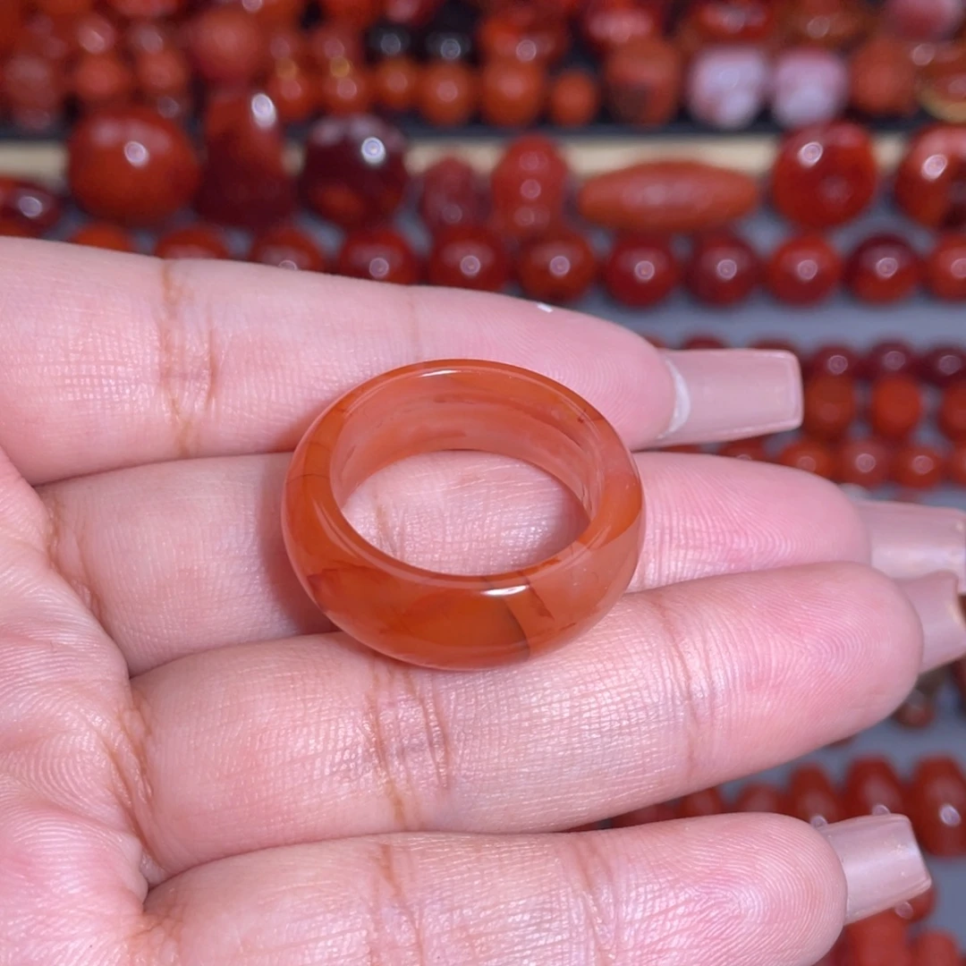 南红玛瑙未镶嵌戒圈