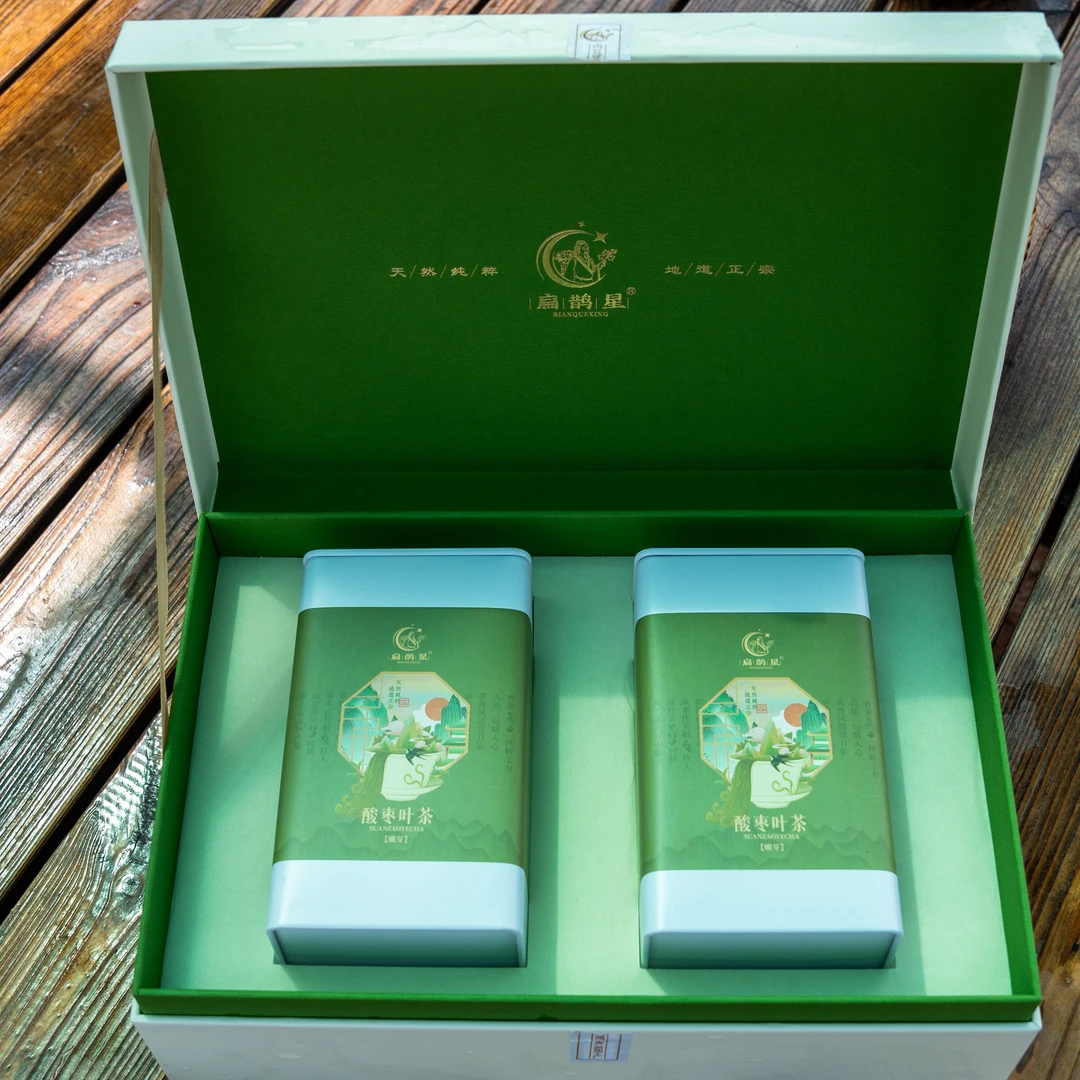 【知足茶乐】枣芽茶礼盒装酸枣树头茬嫩芽养生新选馈赠佳礼