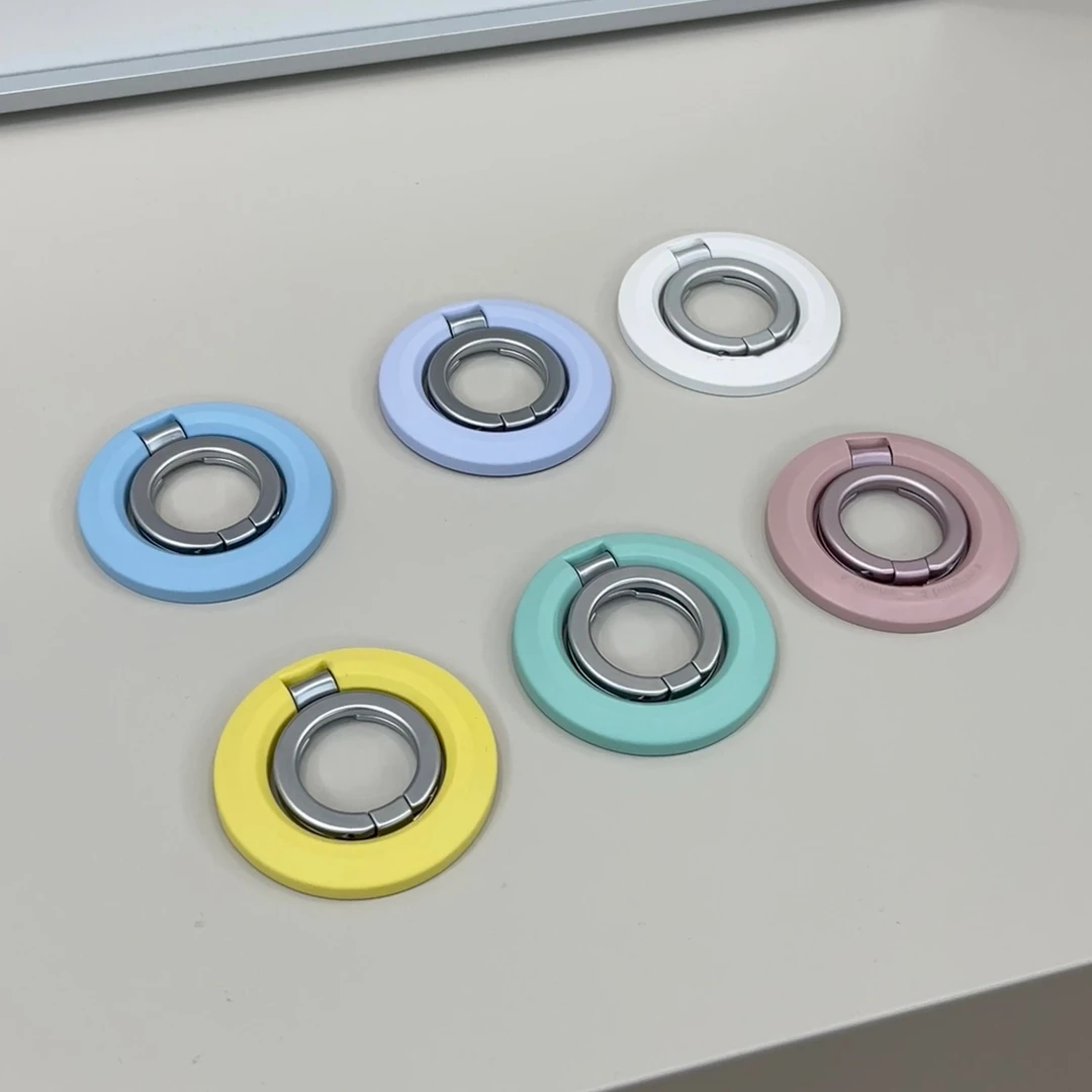 新款双面磁吸手机指环扣支架金属材质超薄便携旅游拍照适用