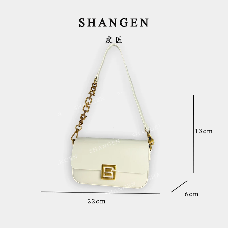 【尚恩CC】GQ-24878-米杏-轻奢时尚女士新款单肩斜挎包
