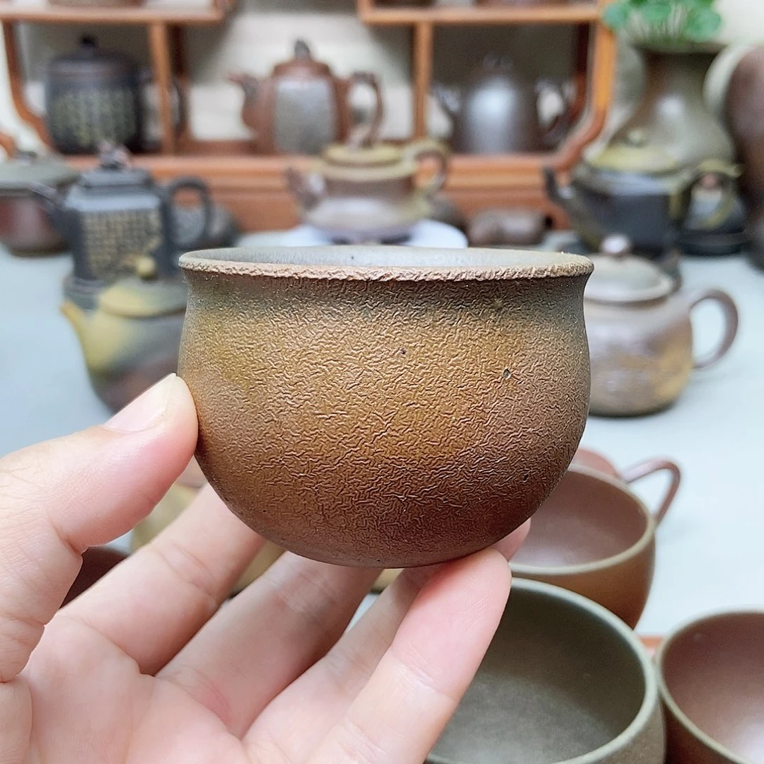 钦州坭兴陶柴烧杯