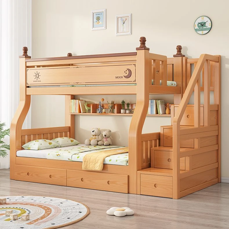 2025款上下铺床二层超厚双层木床成人高低子母床小户型两层儿童床