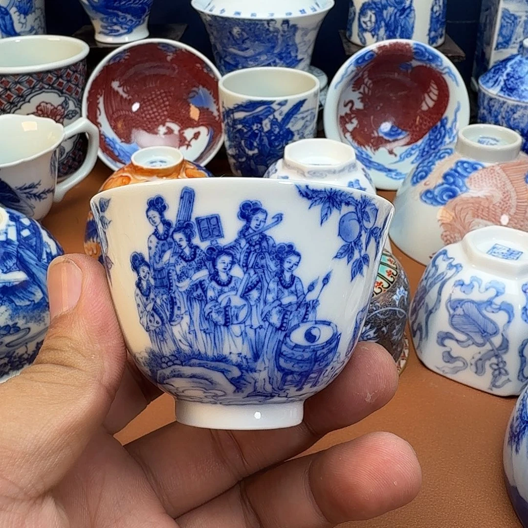 简***的杯子景德镇全手工手绘陶瓷