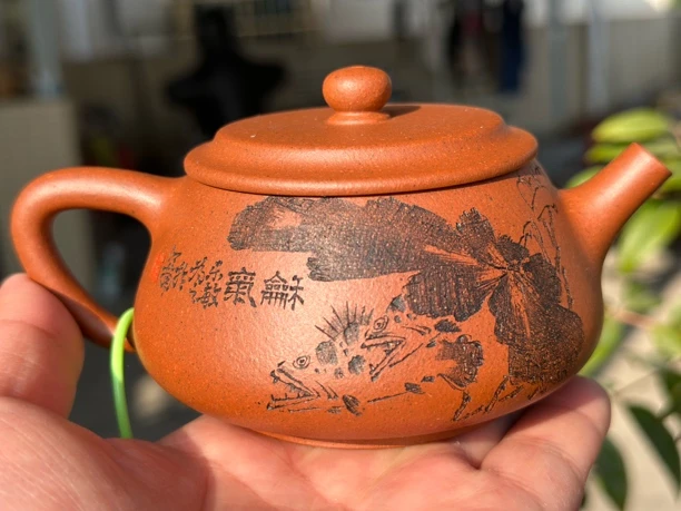 柱瓢茶具紫砂壶200CC黄龙山大红泥精工半手本山原矿0添加泡茶壶