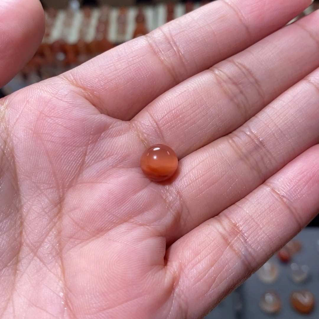 *****南红玛瑙冰飘未镶嵌单珠8+