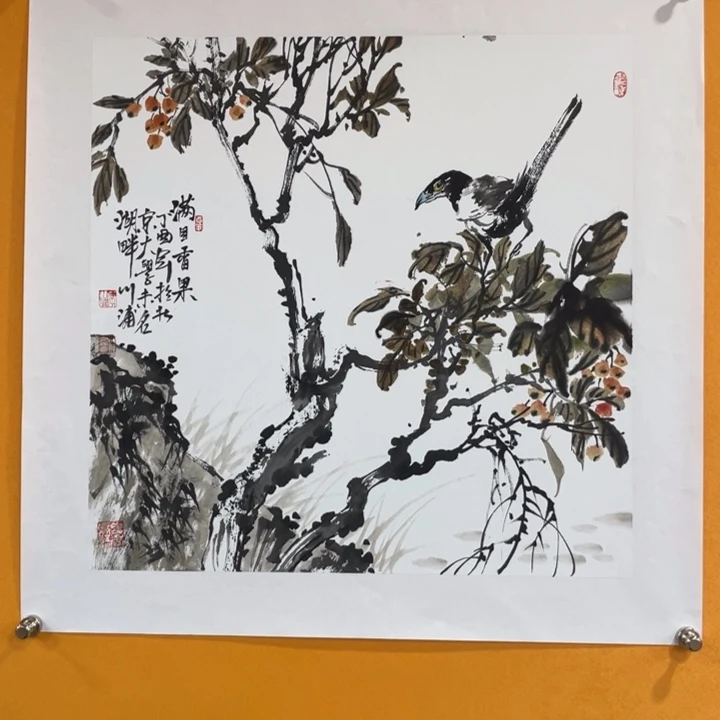 国画李川浦精品花鸟画