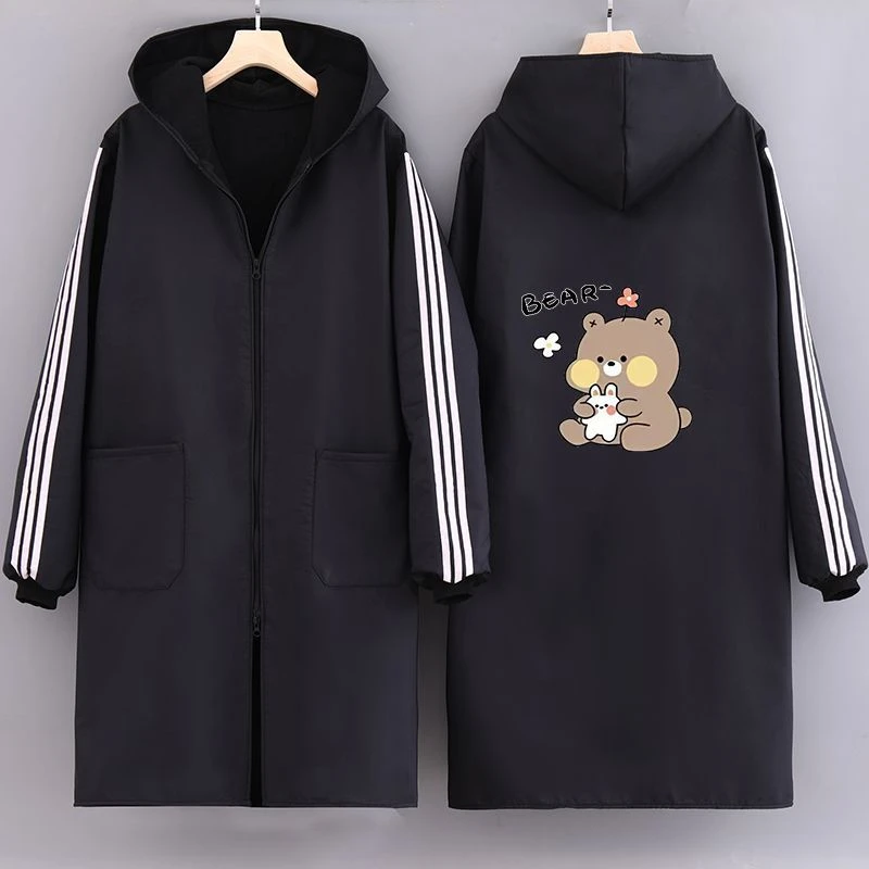 新款保暖加绒长袖围裙时尚厨房加厚罩衣大人防水防油工作服外套