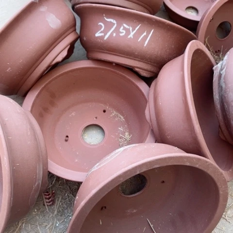 紫砂花盆100-8。27.5-11
