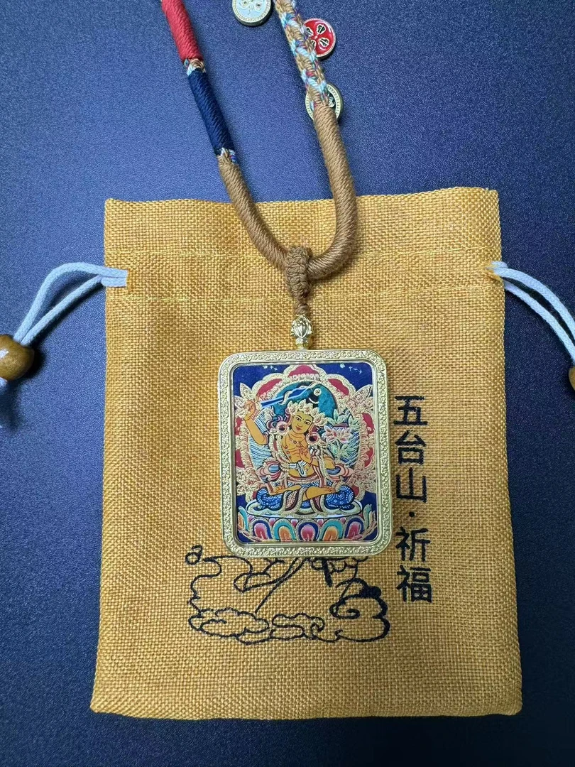 非金属布艺项链 五爷唐卡项链-挂饰
